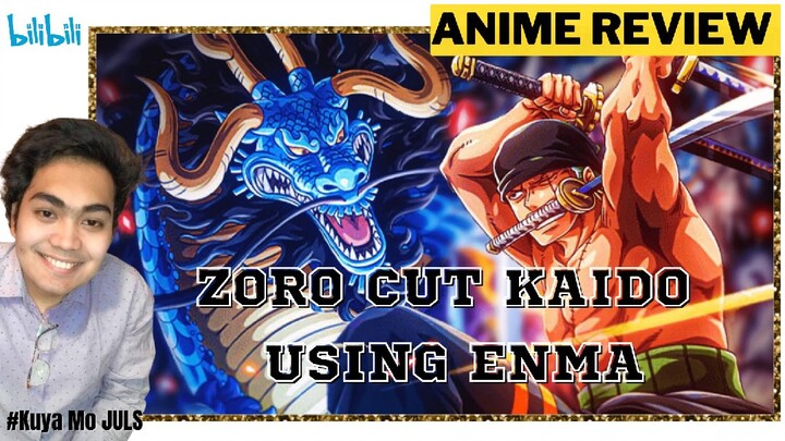 ZORO CUT KAIDO USING ENMA TO SAVE LUFFY FROM KAIDO