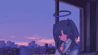 Watching the sunset with Yuka