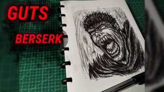 ketika pemula menggambar guts berserk