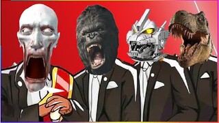 SCP-096 & KONG & MECHAGODZILLA & T-REX   Coffin Dance X Baby Shark COVER