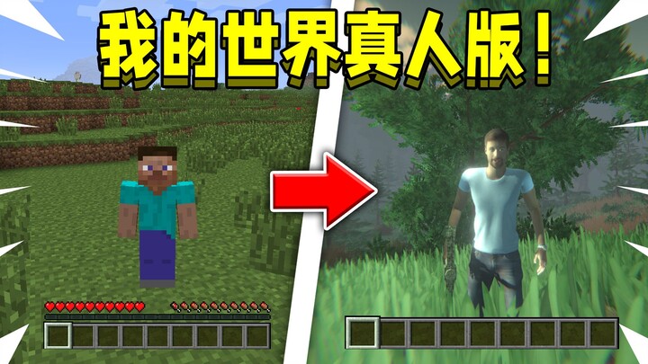 Khi vào trận trong phiên bản người thật của Minecraft! Trở thành Steve ngoài đời thực!