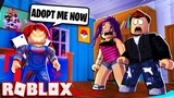 TRYING TO GET STRANGERS TO ADOPT ME AS CHUCKY! -- ROBLOX