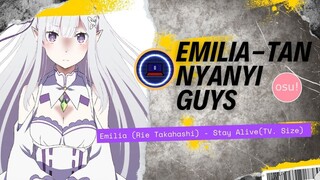 OSU TAMPILAN BARU ! KALIAN SUKA YANG MANA ? - osu! Indonesi [ Emilia (Rie Takahashi) - Stay Alive ]