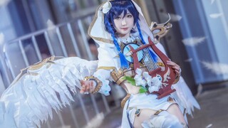 [Genshin Impact cos] Cảnh cosplay tĩnh trong trang phục của Wendy (có thể là ... đang kinh doanh?)