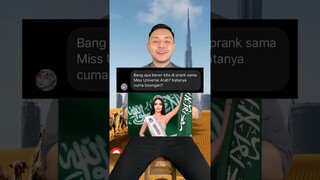 Kena PRANK Miss Universe ARAB? Ternyata gak ikutan? #shorts