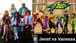 Cosplay Retas - Garou Team vs Agent Team | KOF XI