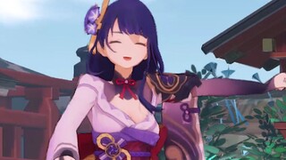 正在治疗自己的雷电将军【原神MMD】