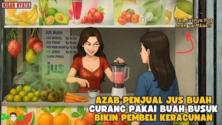 AZAB PENJUAL JUS BUAH CURANG PAKAI BUAH BUSUK BIKIN PEMBELI KERACUNAN