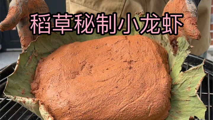 稻草秘制小龙虾