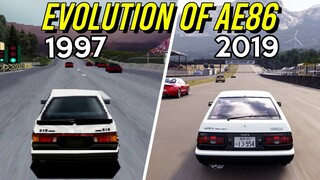 Evolution of AE86 in Gran Turismo