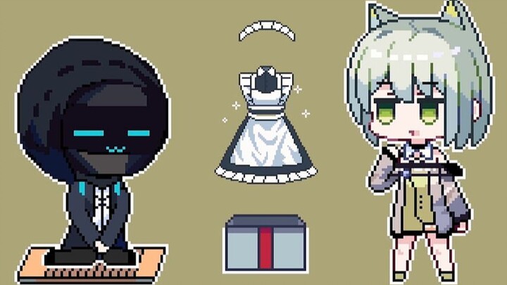 【 Pixel Ark 】คุณหมอคะ หนูชอบใส่ชุดเมดไหมคะ Ծ‸Ծ