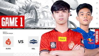 AURA vs REBELLION ESPORTS | Regular Season Week 2 Day 3 | Game 1 | #MPLIDS13