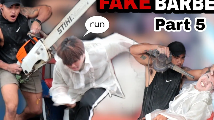 FAKE BARBER PART 5 "แกล้งสาธารณะ" ผมสับ