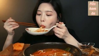 Yukgaejang mì cắt, bánh kếp với kiều mạch nha, cơm trắng 5 #amthuc