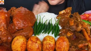 "超辣美食大胃王挑战🔥🍗 | 羊排、大虾、鸡肉吃播"