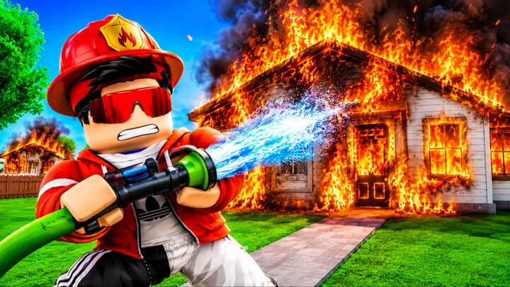 Me Convertí en BOMBERO por 1 DÍA en ROBLOX