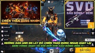 Free Fire| Hướng dẫn anh em lấy đồ chiến thần dung nham quay lại - SVD gấu bóng đêm mới