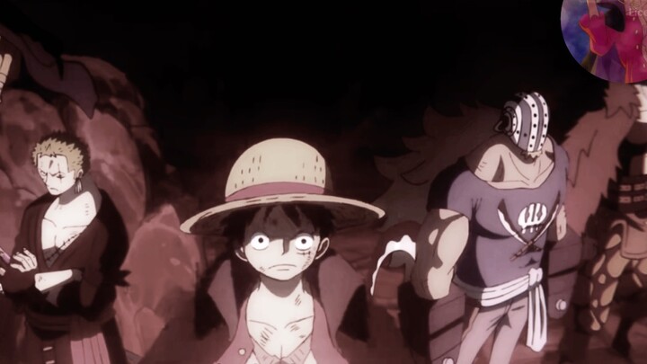 Luffy showing off his Haki