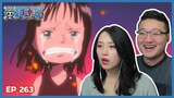 A GLIMPSE OF ROBINS PAST! | One Piece Episode 263 Couples Reaction & Discussion