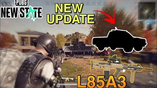 Bật Mí Tất Cả Những Cập Nhật ( Súng Mới L85A3, Xe Mới) Trong Bản Update 9/11 - PUBG NEW STATE