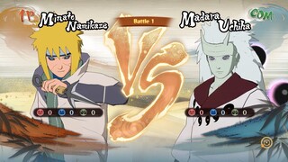 Madara Uchiha Six Paths vs Minato Namikaze Hokage Final Battle