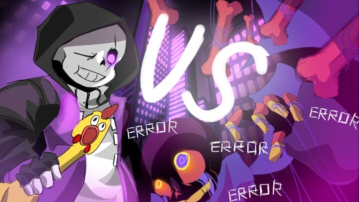 【√Phim hoạt hình hợp tác của 8 studio/nhiều cao thủ】Underverse: epic!sans vs error!sans