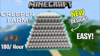 SIMPLE 1.17 Creeper Farm Full Tutorial in Minecraft Bedrock Edition 1.17 Minecraft Gunpowder Farm