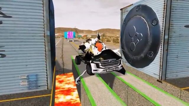 Flatbed Truck Mcqueen  _ Transportation with Truck - Pothole vs Car _440 - BeamN