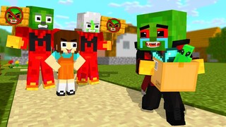 Monster School : Zombie x Squid Game FORBIDDEN VAMPIRE - Minecraft Animation