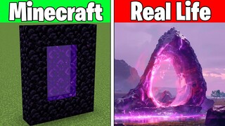 Realistic Minecraft | Real Life vs Minecraft | Realistic Slime, Water, Lava #661