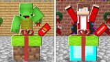 Maizen Present vs Mikey Present - 1$ vs 100.000$ - Sad Story in Minecraft (JJ and)