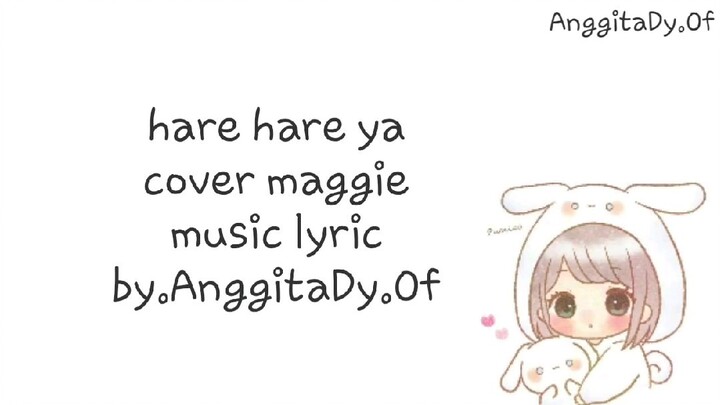 lirik lagu romaji Harehare ya COVER Maggie