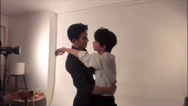 Bts of 1st & 2nd cps from upcoming uncensored Chinese BL "Double Helix" ("A Round Trip to Love" rema