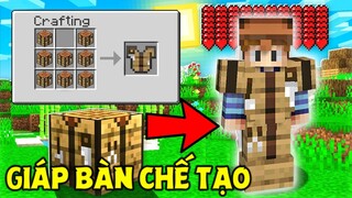 THỬ THÁCH SINH TỒN TRONG THẾ GIỚI TOÀN LÀ GIÁP TRONG MINECRAFT #1 *GIÁP BÀN CHẾ TẠO CỰC XỊN*