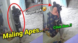 Curanmor KepergokTerbaru 2022‼️ Aksi Heroik Emak² Gagalkan Maling Motor !! Maling Pun Lari Ketakutan