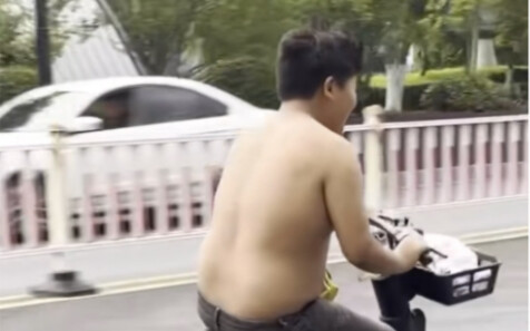ความแตกต่างระหว่างก่อนและหลังขี่จักรยาน                                            โปรดอย่าเลียนแบบท