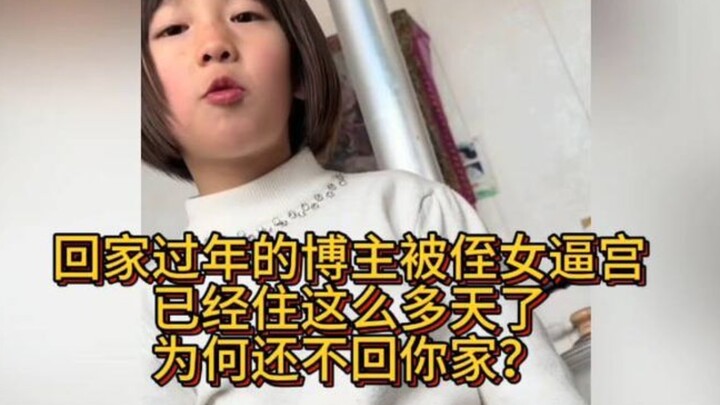 A vlogger home for the New Year is being pressured by her niece: “You’ve been here for so many days—