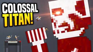 COLOSSAL TITAN CAN'T BE STOPPED - People Playground Gameplay (Attack on Titan)