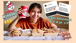 JOLLIBEE MUKBANG & FLIGHT ATTENDANT Q&A pt. 1 | FA Shaine Buhat