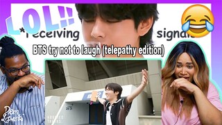 BTS try not to laugh (telepathy edition)| REACTION