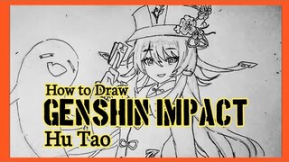 How To Draw Hu Tao Genshin Impact