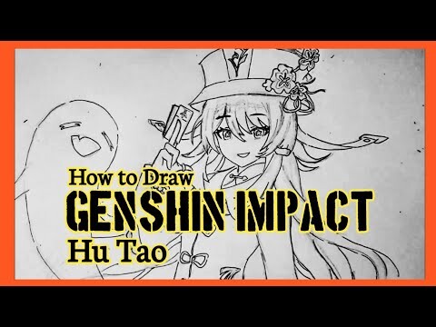 How To Draw Hu Tao Genshin Impact