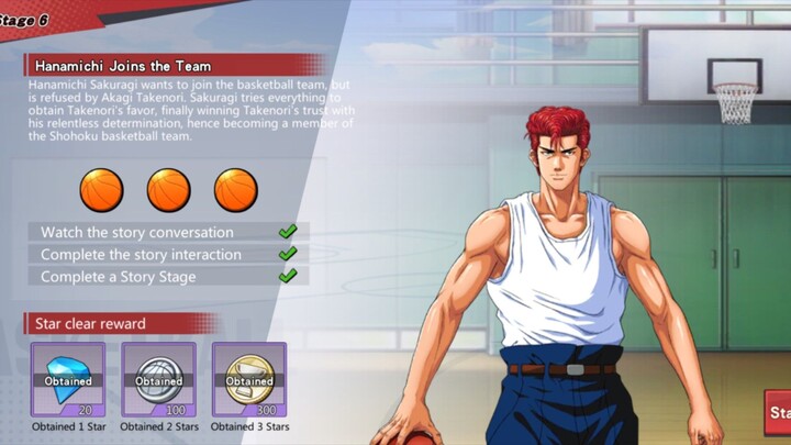 SLAM DUNK (Story Mode) #6 - Hanamichi Joins the Team