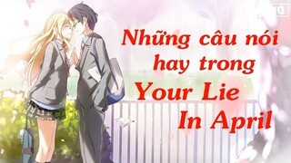 Những câu nói hay trong Your Lie in April