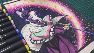 【Demon Slayer】Drawing process of Kochou Shinobu