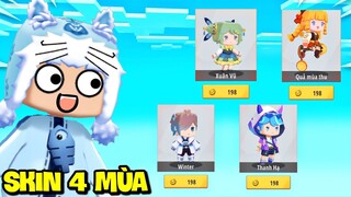 SKIN 4 MÙA XUÂN HẠ THU ĐÔNG GIÁ RẺ NHƯNG SIÊU ĐẸP KHIẾN MEOWPEO BẤT NGỜ TRONG MINI WORLD