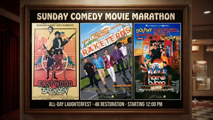 SUNDAY COMEDY MOVIE MARATHON (JULY 12, 2026)