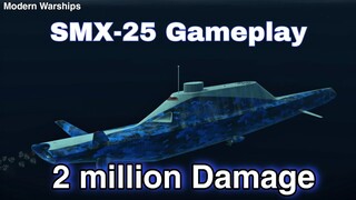 Modern Warships: SMX-25 Submarine 2Million Damage. online match gameplay