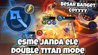 ESMERALDA DOUBLE TITAN ELEMENTALIST!! GOYANG AJA BISA BIKIN MUSUH MODAR!! MAGIC CHESS MOBILE LEGENDS