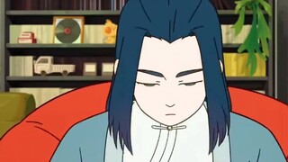 Wuxian went to visit Nezha's home. It was simple on the outside but high-tech on the inside.